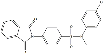 4-(1,3-dioxo-1,3-dihydro-2H-isoindol-2-yl)-N-(4-methoxyphenyl)-N-methylbenzenesulfonamide Structure