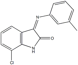 7-chloro-3-[(3-methylphenyl)imino]-1,3-dihydro-2H-indol-2-one Structure