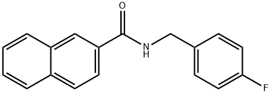 N-(4-fluorobenzyl)-2-naphthamide Structure