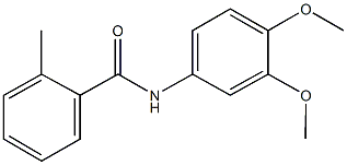 N-(3,4-dimethoxyphenyl)-2-methylbenzamide Structure