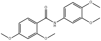 N-(3,4-dimethoxyphenyl)-2,4-dimethoxybenzamide Struktur