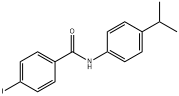 4-iodo-N-(4-isopropylphenyl)benzamide 化学構造式