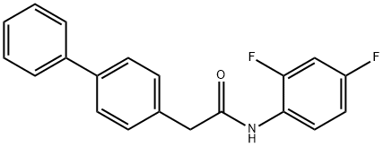 2-[1,1'-biphenyl]-4-yl-N-(2,4-difluorophenyl)acetamide 结构式