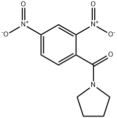 1-({2,4-bisnitrophenyl}carbonyl)pyrrolidine Struktur