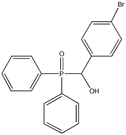 (4-bromophenyl)(diphenylphosphoryl)methanol Structure