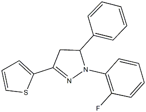 331446-01-6 1-(2-fluorophenyl)-5-phenyl-3-(2-thienyl)-4,5-dihydro-1H-pyrazole