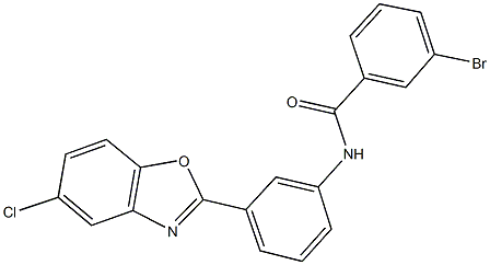 3-bromo-N-[3-(5-chloro-1,3-benzoxazol-2-yl)phenyl]benzamide|