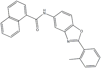 N-[2-(2-methylphenyl)-1,3-benzoxazol-5-yl]-1-naphthamide Structure