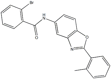 2-bromo-N-[2-(2-methylphenyl)-1,3-benzoxazol-5-yl]benzamide Structure