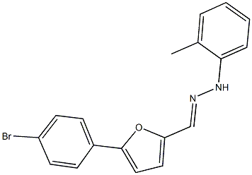 5-(4-bromophenyl)furan-2-carbaldehyde (2-methylphenyl)hydrazone Structure