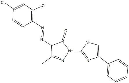 4-[(2,4-dichlorophenyl)diazenyl]-5-methyl-2-(4-phenyl-1,3-thiazol-2-yl)-2,4-dihydro-3H-pyrazol-3-one|