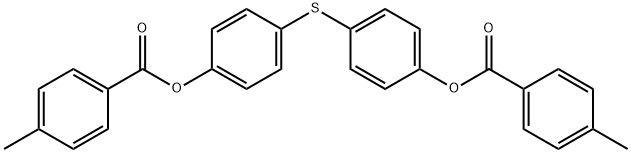 4-({4-[(4-methylbenzoyl)oxy]phenyl}sulfanyl)phenyl 4-methylbenzoate Struktur