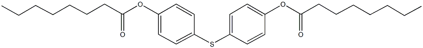 4-{[4-(octanoyloxy)phenyl]sulfanyl}phenyl octanoate Structure