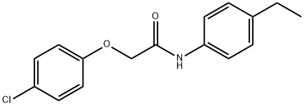 2-(4-chlorophenoxy)-N-(4-ethylphenyl)acetamide,331464-14-3,结构式