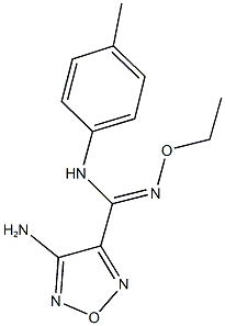 4-amino-N'-ethoxy-N-(4-methylphenyl)-1,2,5-oxadiazole-3-carboximidamide Structure