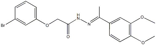 331649-27-5 2-(3-bromophenoxy)-N'-[1-(3,4-dimethoxyphenyl)ethylidene]acetohydrazide