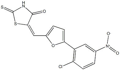 5-[(5-{2-chloro-5-nitrophenyl}-2-furyl)methylene]-2-thioxo-1,3-thiazolidin-4-one|