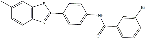 3-bromo-N-[4-(6-methyl-1,3-benzothiazol-2-yl)phenyl]benzamide|