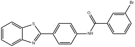 N-[4-(1,3-benzothiazol-2-yl)phenyl]-3-bromobenzamide Structure