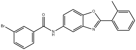 3-bromo-N-[2-(2-methylphenyl)-1,3-benzoxazol-5-yl]benzamide|