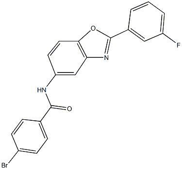 4-bromo-N-[2-(3-fluorophenyl)-1,3-benzoxazol-5-yl]benzamide|