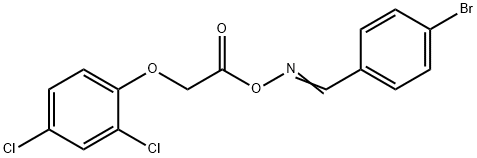4-bromobenzaldehyde O-[2-(2,4-dichlorophenoxy)acetyl]oxime Struktur
