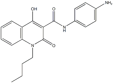 N-(4-aminophenyl)-1-butyl-4-hydroxy-2-oxo-1,2-dihydroquinoline-3-carboxamide Structure