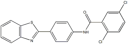 N-[4-(1,3-benzothiazol-2-yl)phenyl]-2,5-dichlorobenzamide Struktur