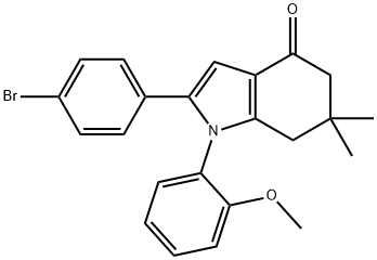 331655-21-1 2-(4-bromophenyl)-1-(2-methoxyphenyl)-6,6-dimethyl-1,5,6,7-tetrahydro-4H-indol-4-one