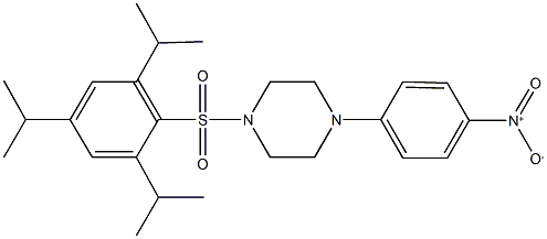 1-{4-nitrophenyl}-4-[(2,4,6-triisopropylphenyl)sulfonyl]piperazine|