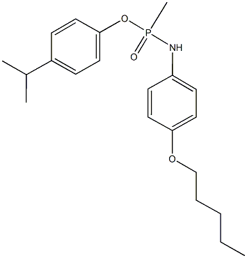 4-isopropylphenyl P-methyl-N-[4-(pentyloxy)phenyl]phosphonamidoate Structure