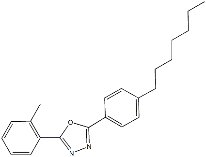 2-(4-heptylphenyl)-5-(2-methylphenyl)-1,3,4-oxadiazole|