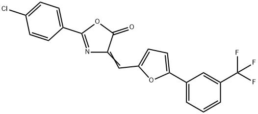 331659-26-8 2-(4-chlorophenyl)-4-({5-[3-(trifluoromethyl)phenyl]-2-furyl}methylene)-1,3-oxazol-5(4H)-one