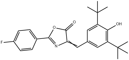 4-(3,5-ditert-butyl-4-hydroxybenzylidene)-2-(4-fluorophenyl)-1,3-oxazol-5(4H)-one|