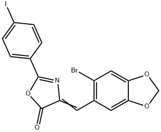 331659-92-8 4-[(6-bromo-1,3-benzodioxol-5-yl)methylene]-2-(4-iodophenyl)-1,3-oxazol-5(4H)-one