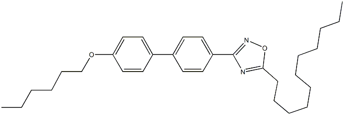 3-[4'-(hexyloxy)[1,1'-biphenyl]-4-yl]-5-undecyl-1,2,4-oxadiazole Structure
