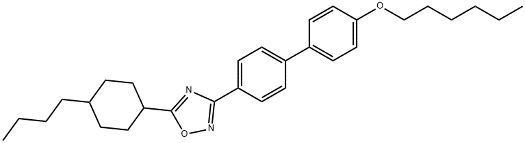 4'-[5-(4-butylcyclohexyl)-1,2,4-oxadiazol-3-yl][1,1'-biphenyl]-4-yl hexyl ether,331666-36-5,结构式