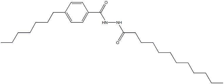 N'-dodecanoyl-4-heptylbenzohydrazide Struktur