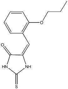 5-(2-propoxybenzylidene)-2-thioxo-4-imidazolidinone Structure