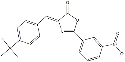 4-(4-tert-butylbenzylidene)-2-{3-nitrophenyl}-1,3-oxazol-5(4H)-one,331667-81-3,结构式