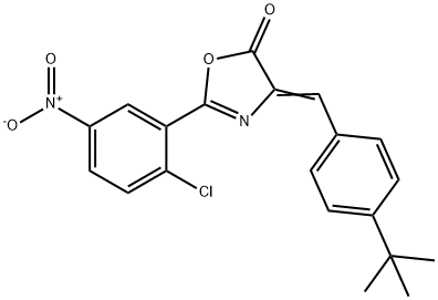 4-(4-tert-butylbenzylidene)-2-{2-chloro-5-nitrophenyl}-1,3-oxazol-5(4H)-one|