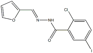 2-chloro-N'-(2-furylmethylene)-5-iodobenzohydrazide,331668-24-7,结构式