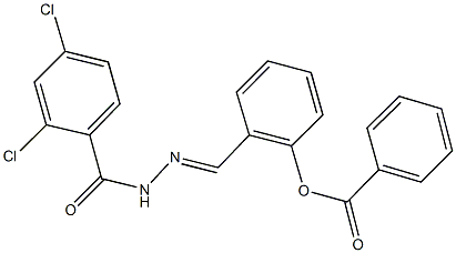 2-[2-(2,4-dichlorobenzoyl)carbohydrazonoyl]phenyl benzoate|