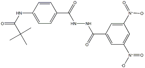 331669-69-3 N-{4-[(2-{3,5-bisnitrobenzoyl}hydrazino)carbonyl]phenyl}-2,2-dimethylpropanamide