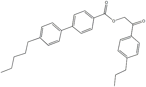 2-oxo-2-(4-propylphenyl)ethyl 4'-pentyl[1,1'-biphenyl]-4-carboxylate,331670-96-3,结构式