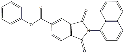phenyl 2-(1-naphthyl)-1,3-dioxo-5-isoindolinecarboxylate 结构式