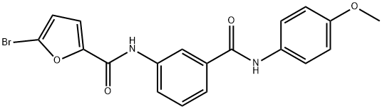 5-bromo-N-{3-[(4-methoxyanilino)carbonyl]phenyl}-2-furamide Struktur