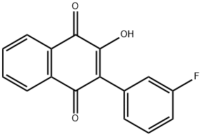 2-(3-fluorophenyl)-3-hydroxynaphthoquinone Structure