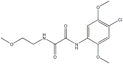 N~1~-(4-chloro-2,5-dimethoxyphenyl)-N~2~-(2-methoxyethyl)ethanediamide Struktur