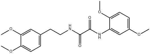 N~1~-(2,5-dimethoxyphenyl)-N~2~-[2-(3,4-dimethoxyphenyl)ethyl]ethanediamide Structure